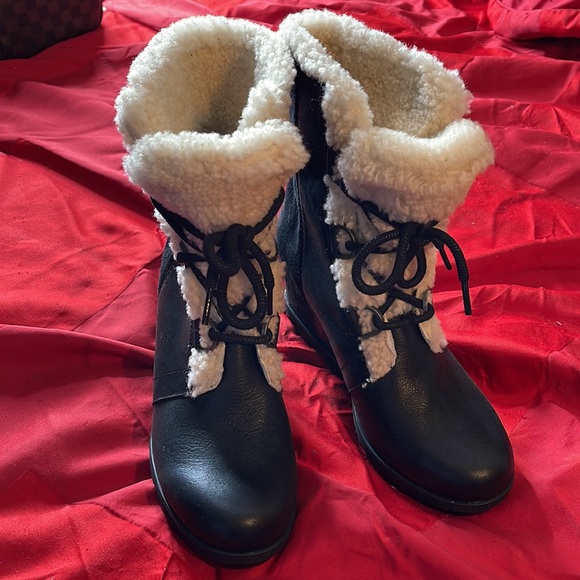Sorel winter boat all leather with fur - Picture 7 of 9
